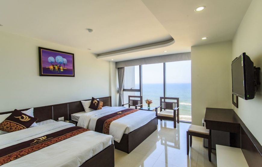 deluxe twin sea view phòng 2 giường đôi 32m2